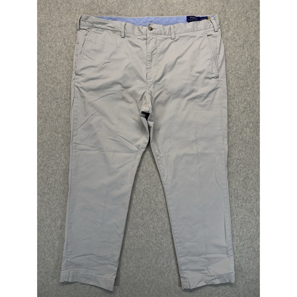 Polo Ralph Lauren Chino Pants Mens 40x30 Stretch Straight Fit Khaki